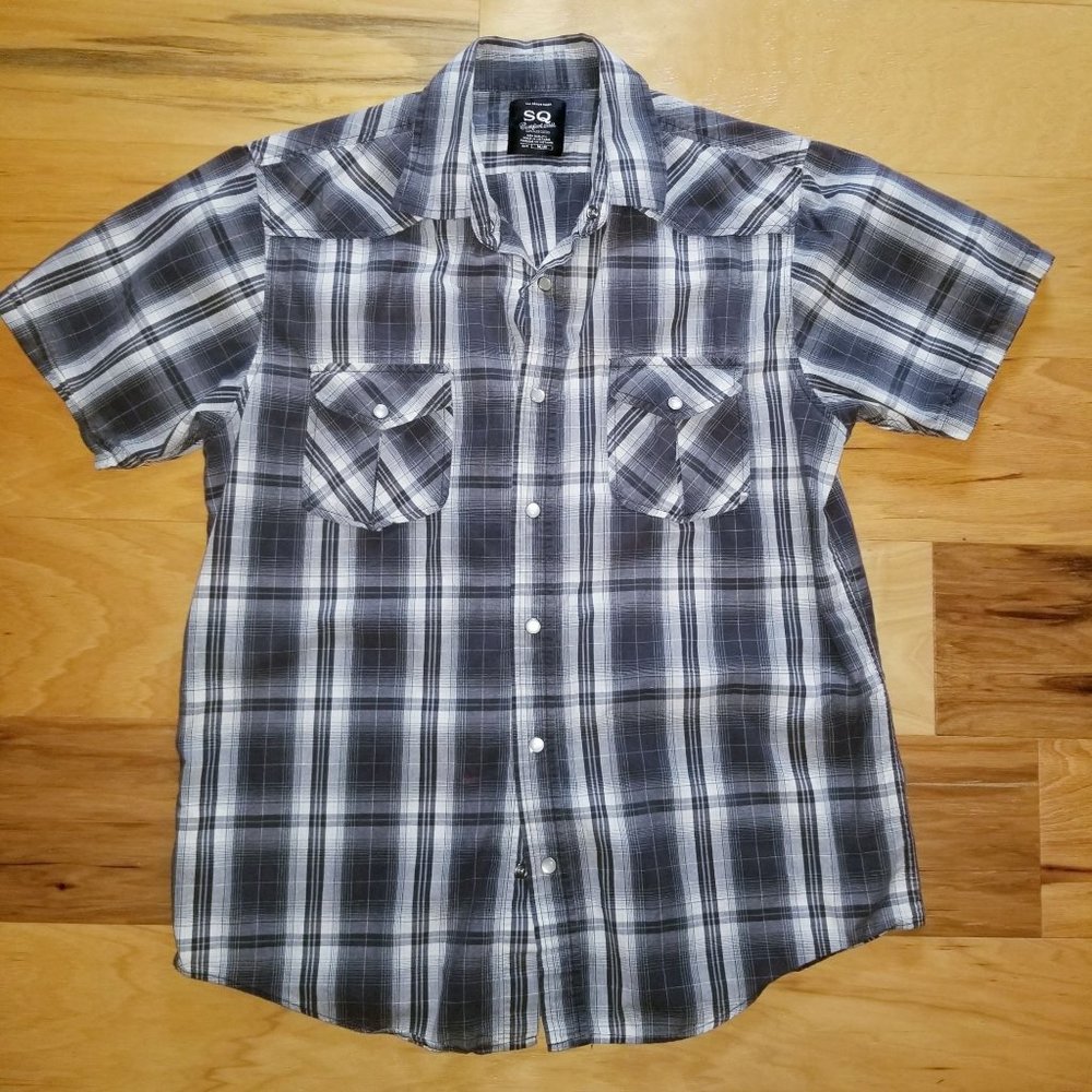 SQ Comfort Wash Top Grade Shirt Medium 100% Cotton